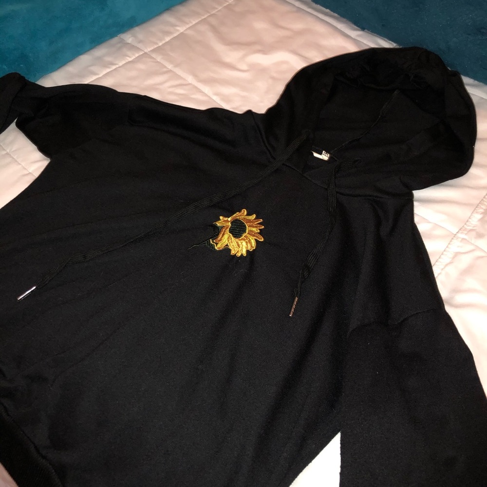 black hoodie